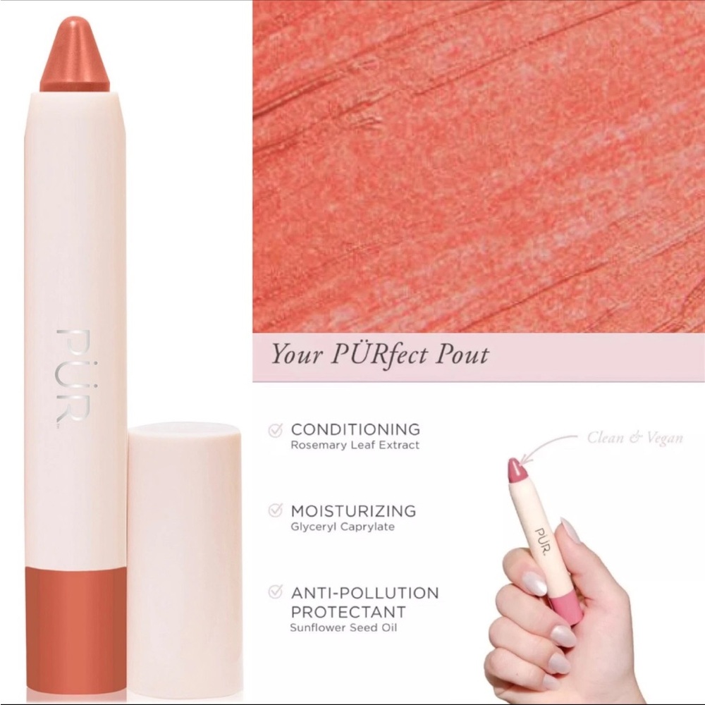 NIB PΓR COSMETICS βSilky Poutβ Creamy Lip Chubby (So Peachy) NIBβ